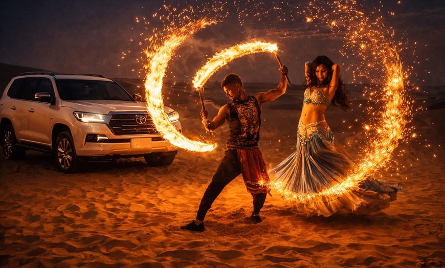 Image 5: Dive into Adventure: VIP Seating, 45-Min Dune Bashing & Falcon Photo