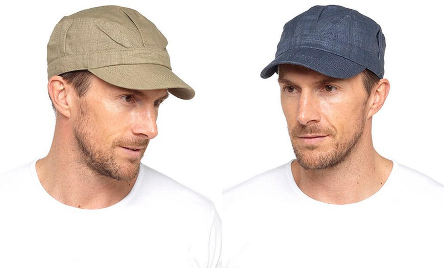 Image 1: Men's Linen Cap