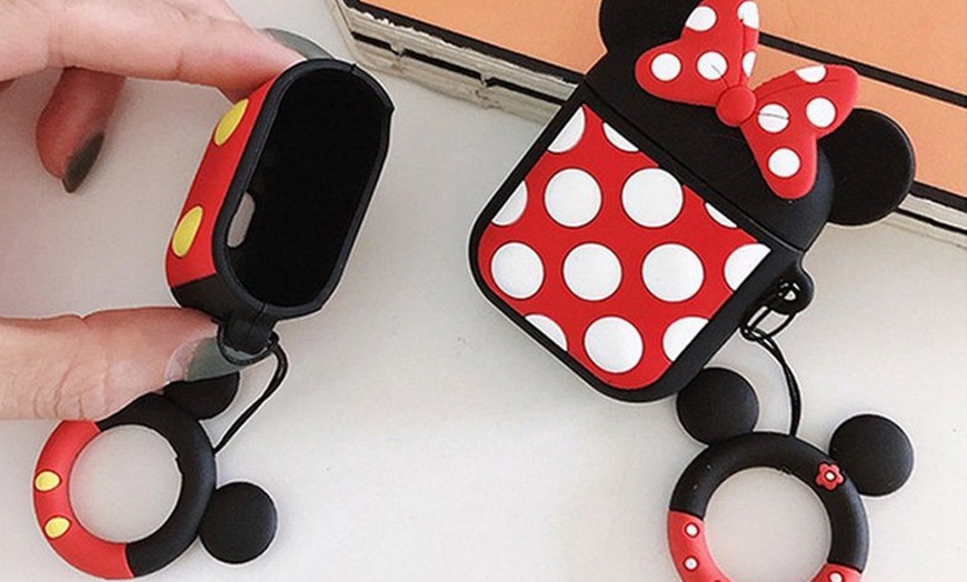 Image 7: Mickey / Minnie Premium AirPod Silicone Case Cover Dust-Proof & Shock Resistant