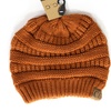 Image 28: Cheveux Corp. Women's Solid Classic CC Beanie