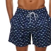 Image 2: Short de bain pour homme à motifs poissons ou flamants roses