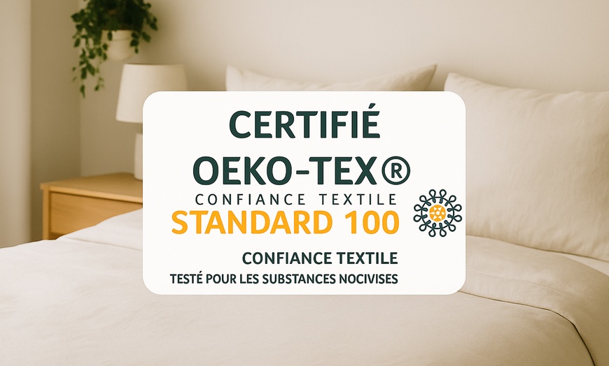 Image 6: Taie d’oreiller grise unie, Sampur