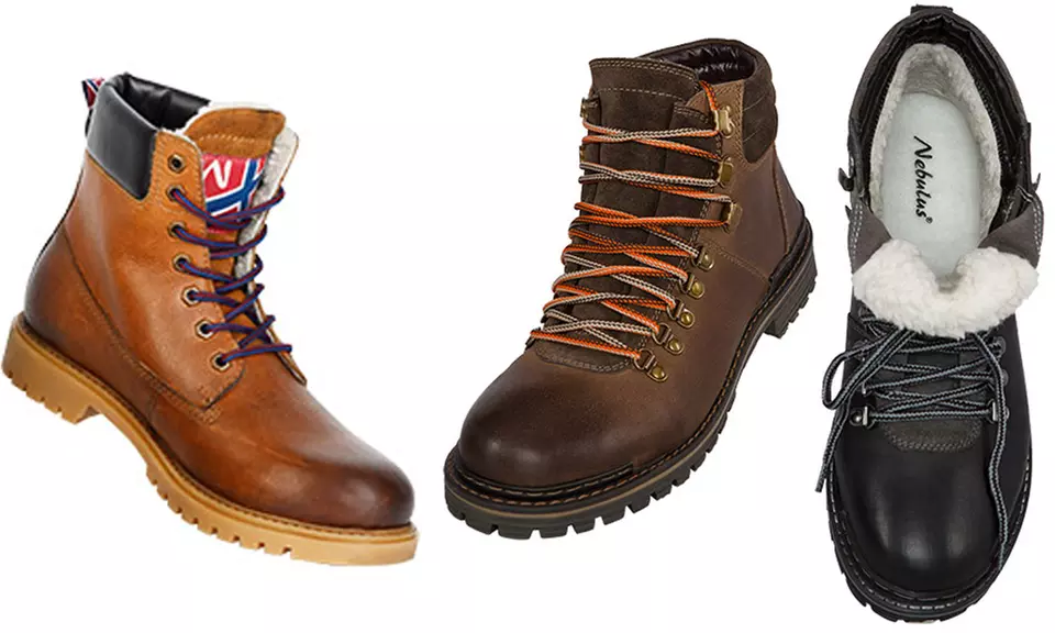 Boots bucheron en cuir Nebulus - Primary Image