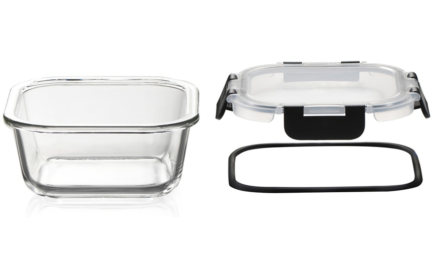 Image 4: 12 contenitori in vetro borosilicato con coperchi