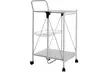 Rectangular Folding Kitchen Trolley in Black or White - Image 6