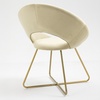 Image 4: Ronde velours fauteuil 'Grace'