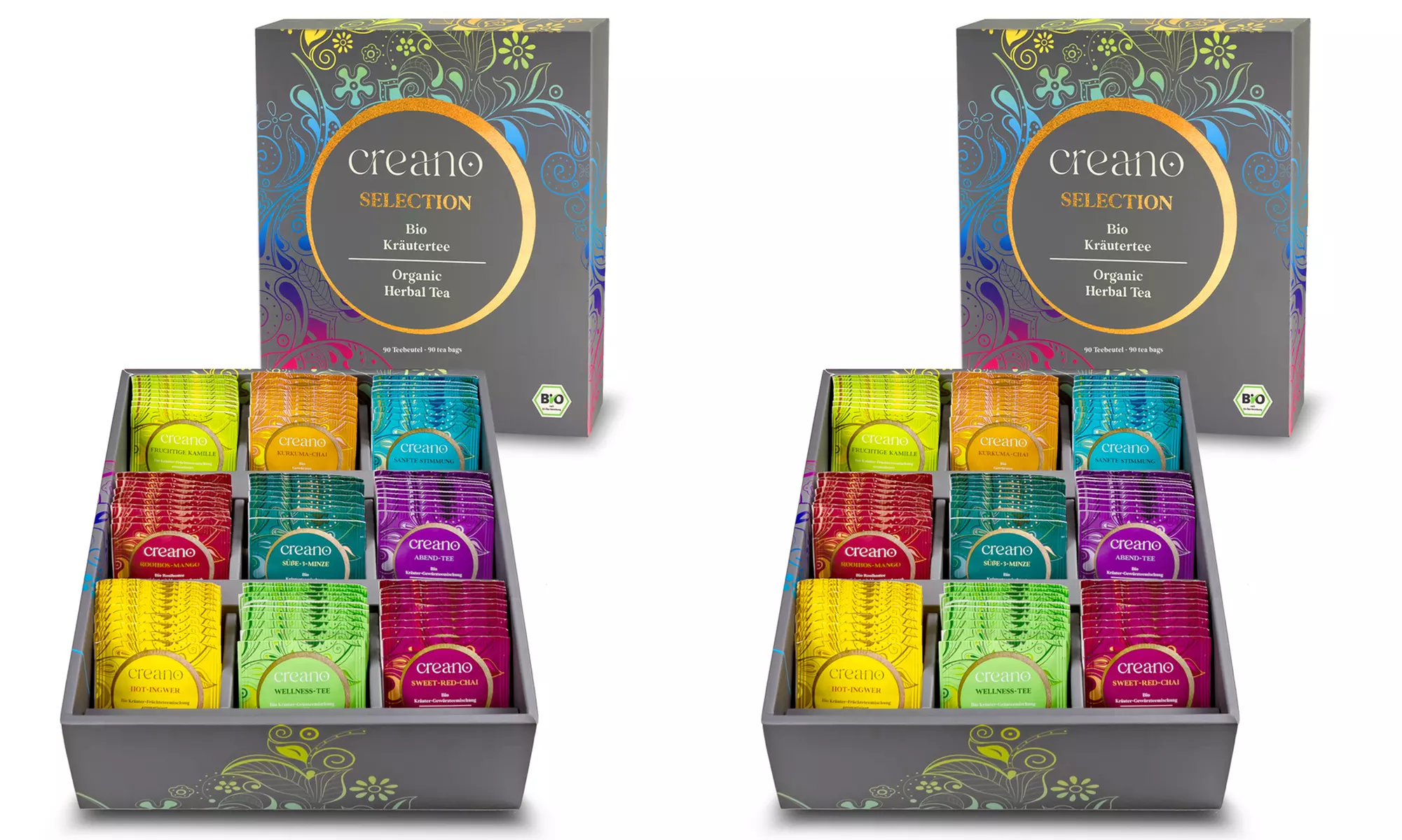 1 of 2 Creano biologische kruidenthee geschenkdozen met 45 of 90 theezakjes - Image 4