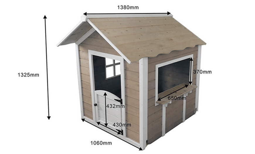 Image 5: Casa de madera de abeto para juegos, de Home Deluxe
