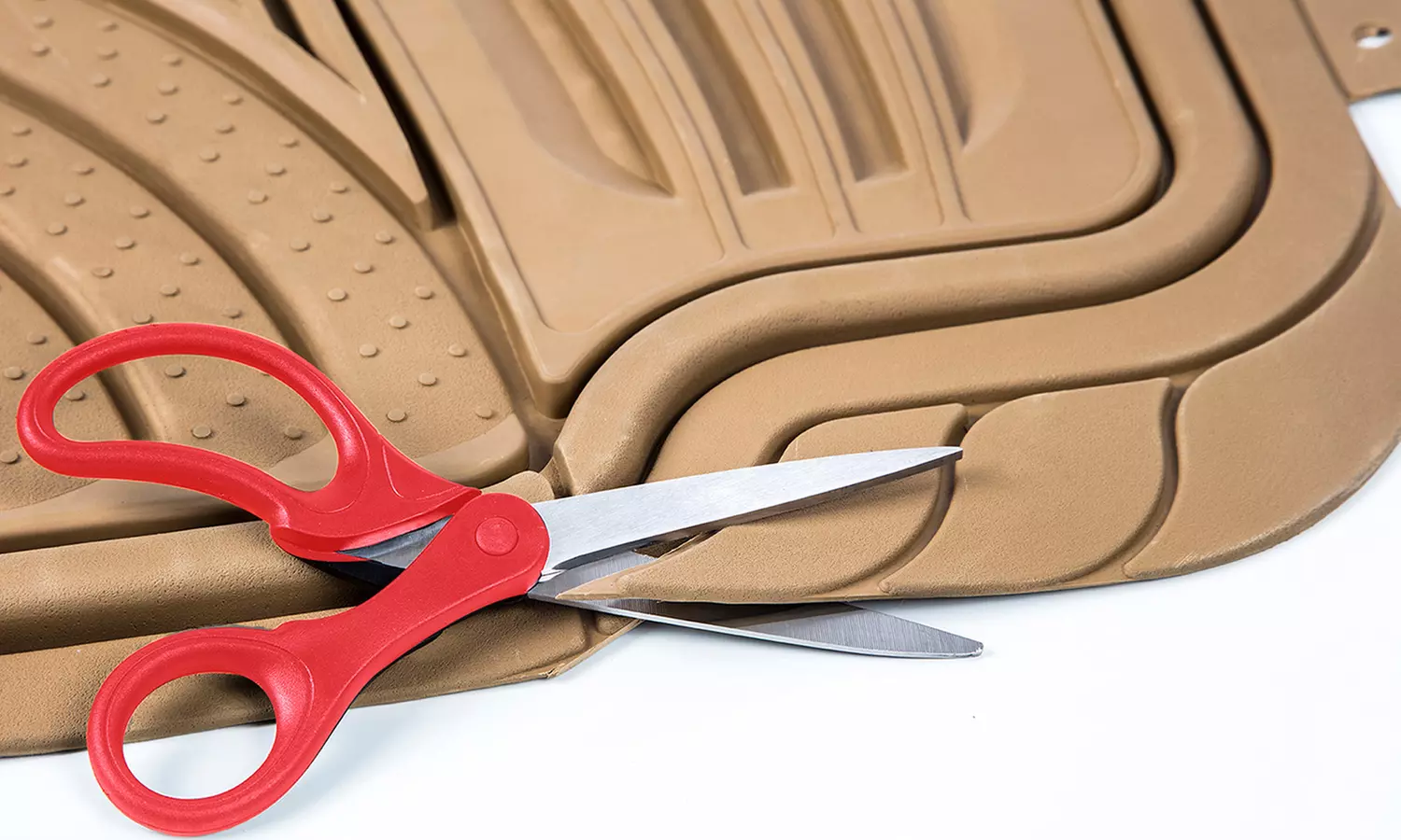 Universal Fit Tactical Heavy-Duty Rubber Car-Floor Mats Set (4-Piece) - Second Medium