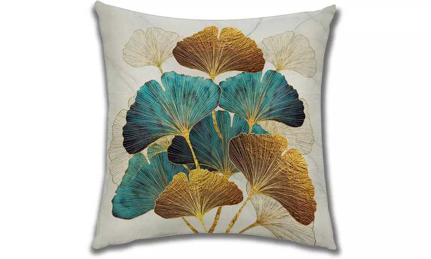 Image 5: 4 ou 8 housses de coussin avec motifs arbres