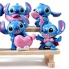Image 1: Six pieces of Stitch-Inspired Cartoon Figurines Set