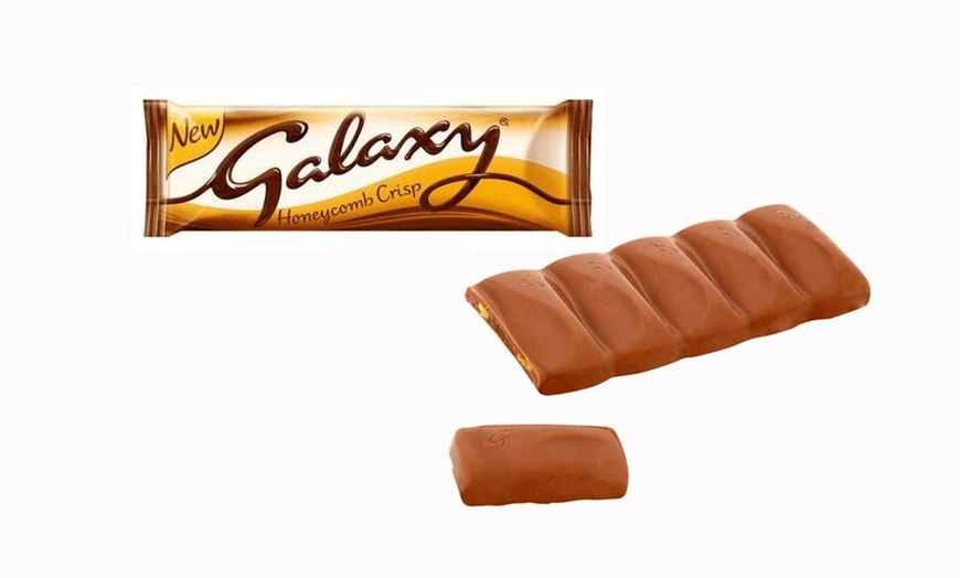 Image 1: 24 Galaxy Honeycomb Crisp Bars