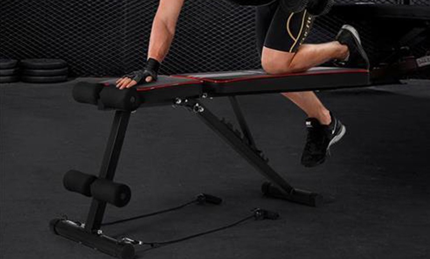 Image 1: Adjustable Weight Bench for Home or Commercial Gym