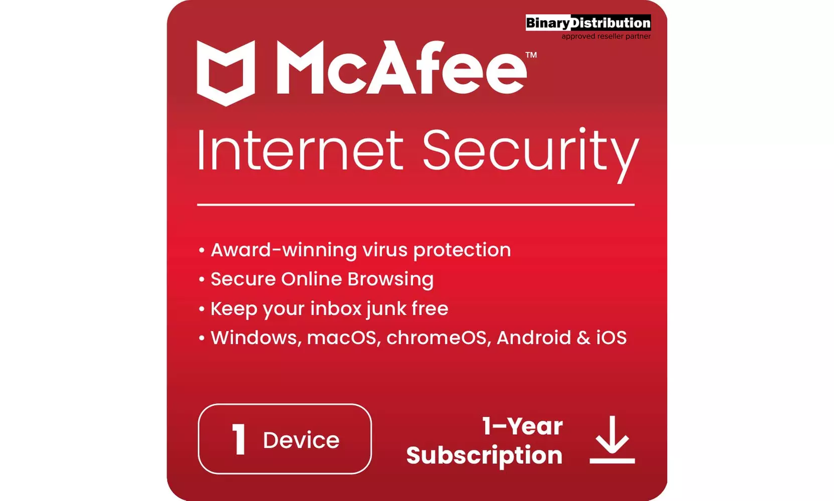 McAfee Total Protection or Internet Security, Up To 75% Off
