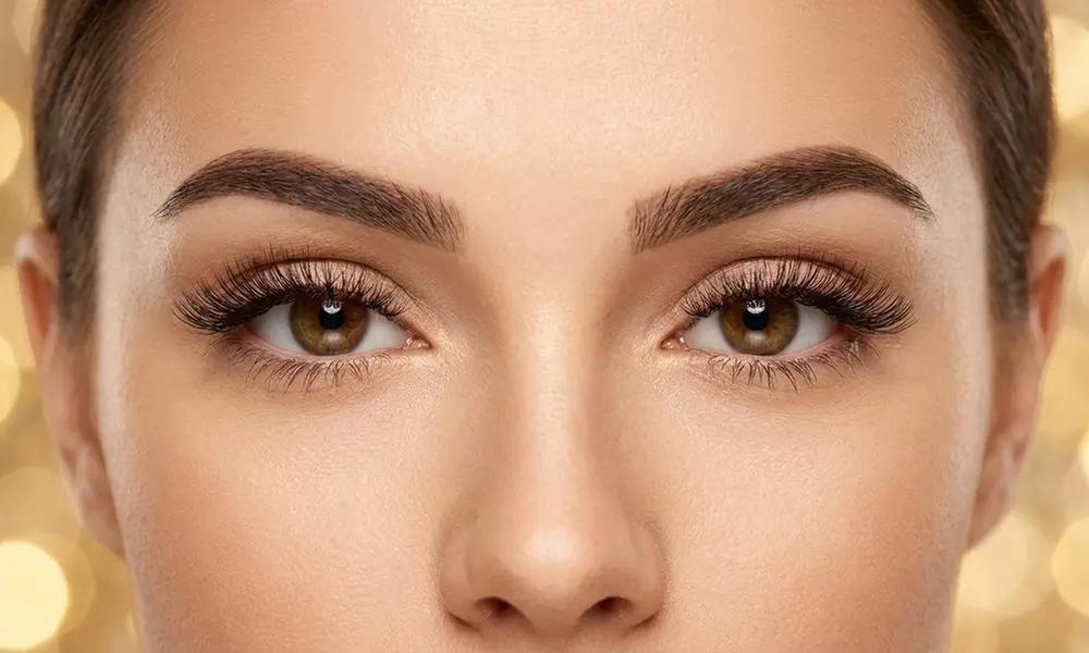 Hand-Crafted Hybrid Lash Extensions & Brow Tint for Enhanced Beauty