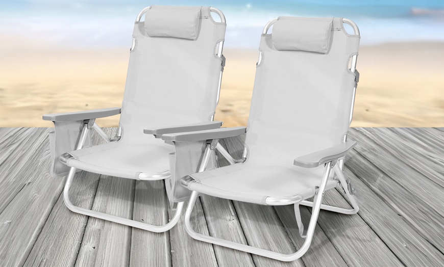 Image 1: Set van 2 zonnebedden