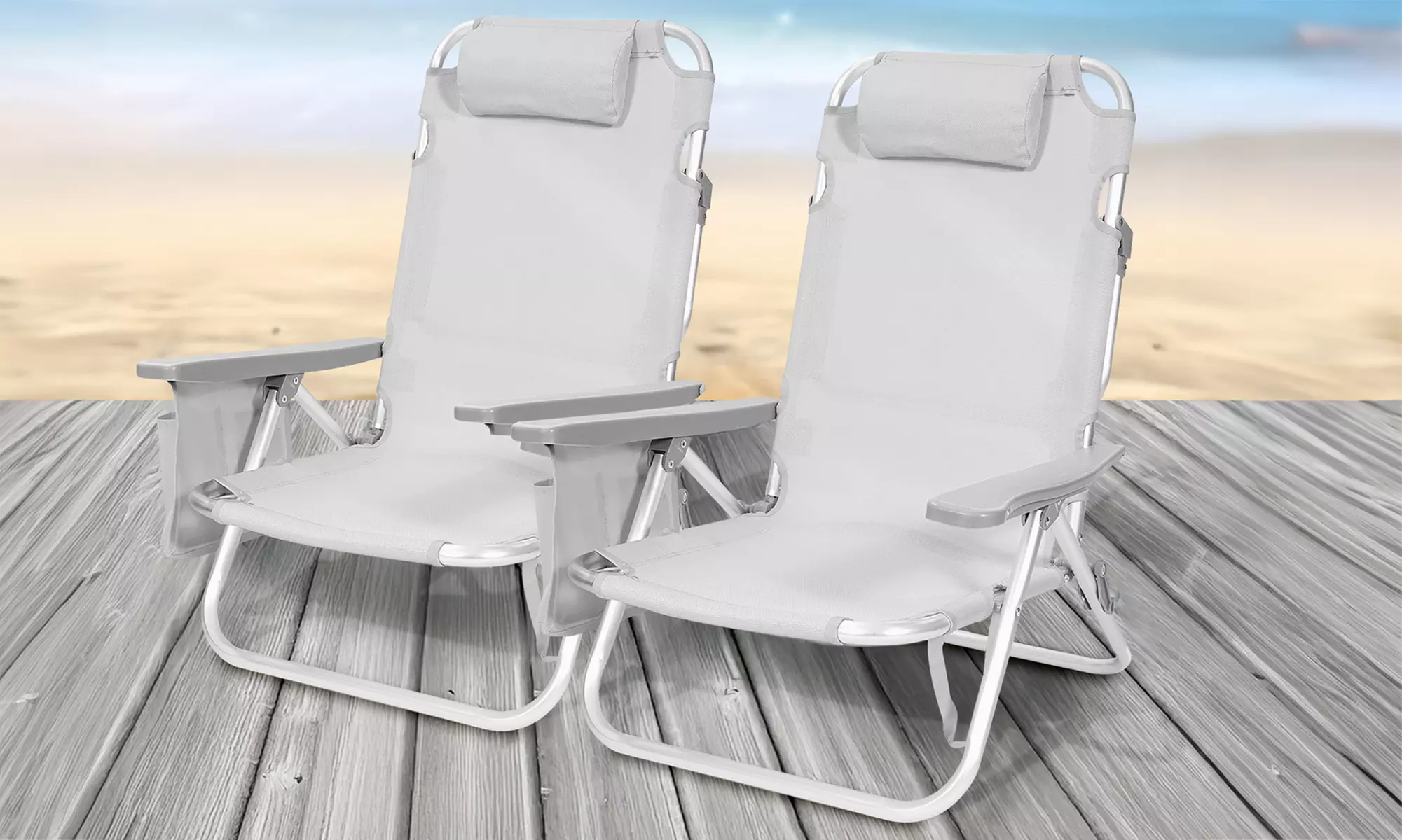 Pack de 2 sillas de playa