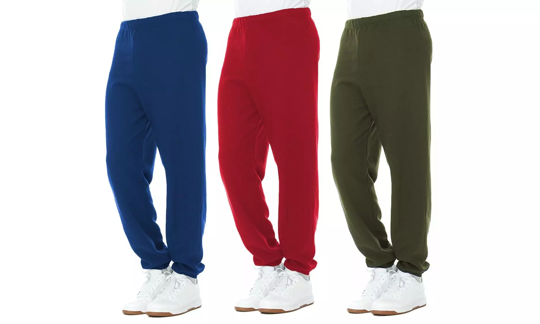 Yacht & Smith Mens 3 Pack Lounge Jogger Sweatpants