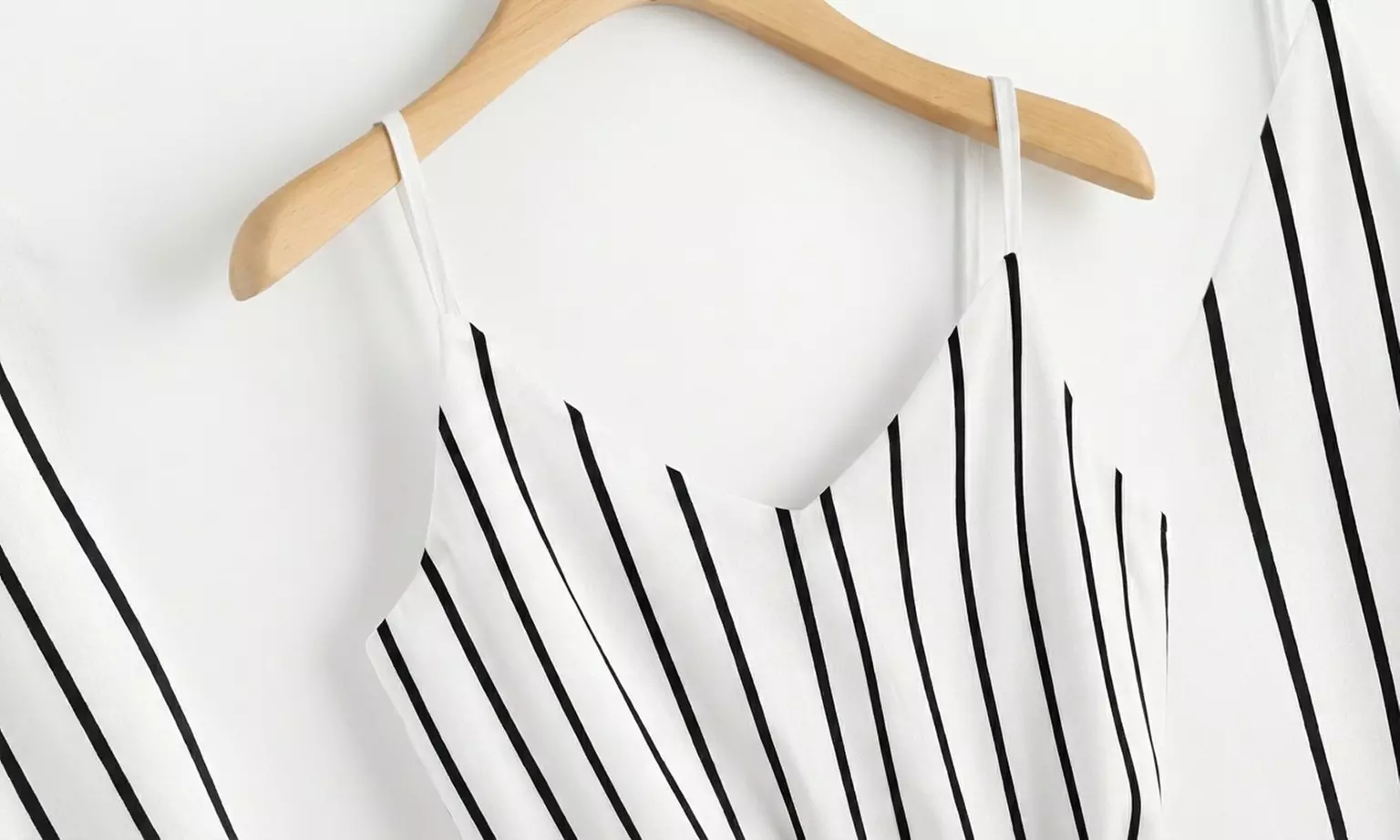 Women’s Back Tie V-Neck Cami Top in Floral or Stripe Designs