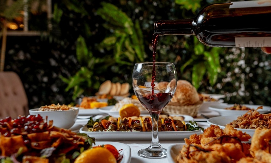 Image 1: Lebanese Meze and Wine for Two