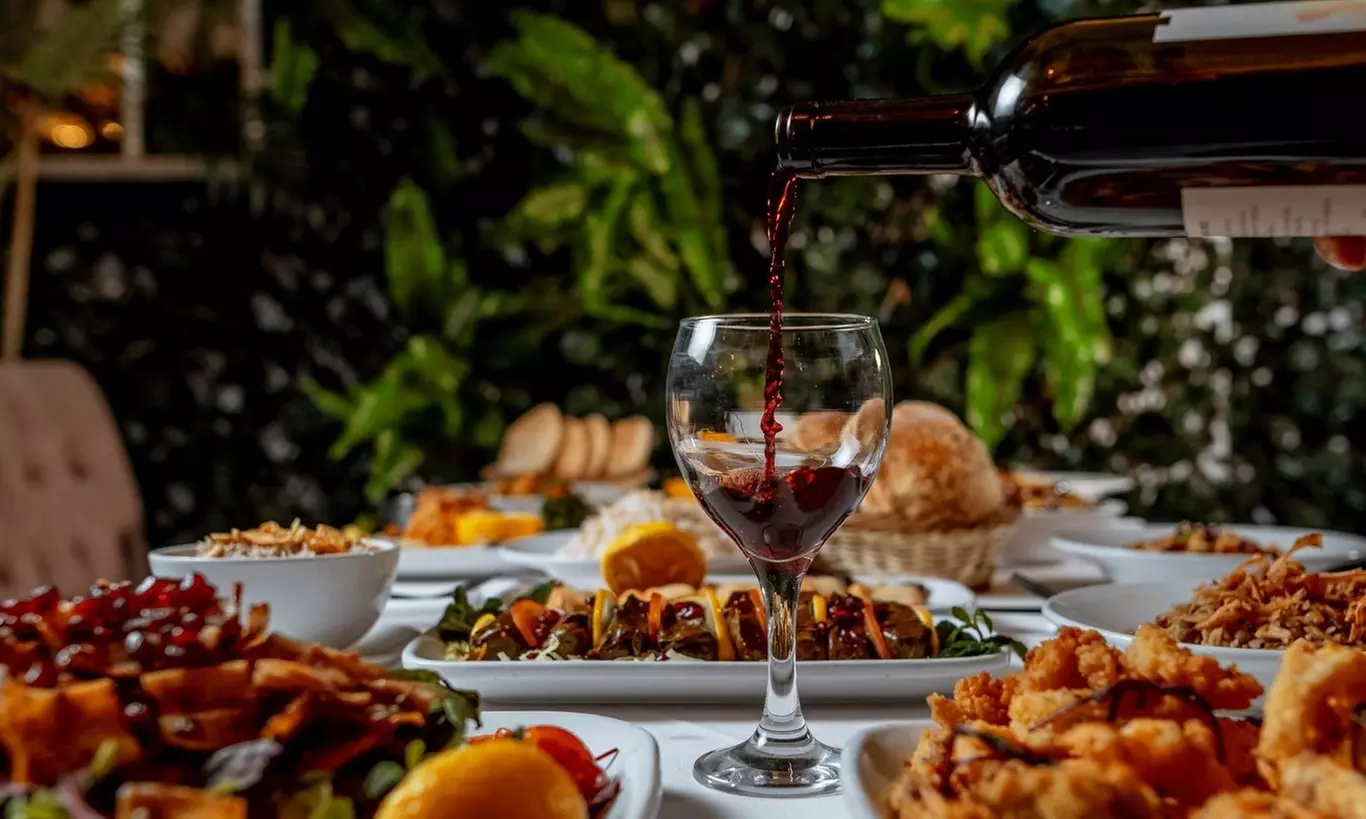 11-Course Lebanese Mezze Tasting Menu with Selected Glass of Wine