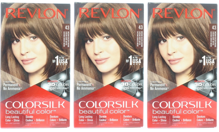 Image 8: Revlon Colorsilk Permanent Hair Colour Three-Pack