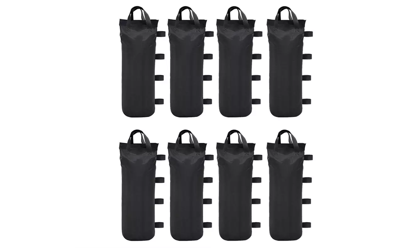 Outdoor Canopy Tent Fixed Weighted Sandbags: 4 or 8 Pcs - Black (Oxford Cloth) (Up to 83%Off) - Second Medium