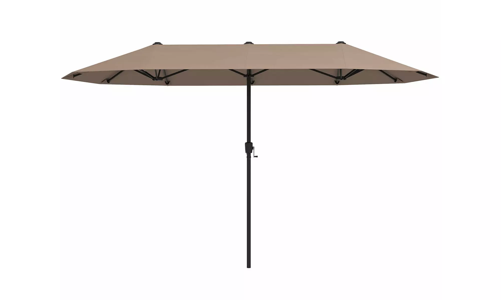 Costway 13ft Outdoor Double-Sided Table Umbrella with Optional LED Lights