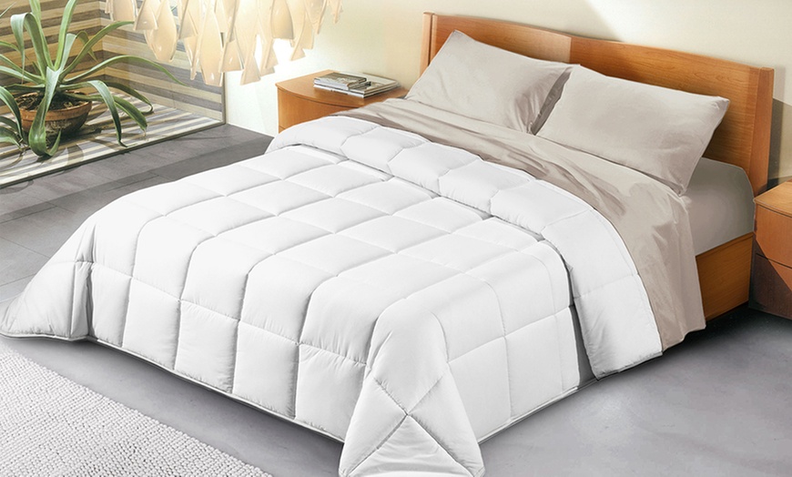 Image 3: Italiaanse dubbelzijdige microvezel sprei