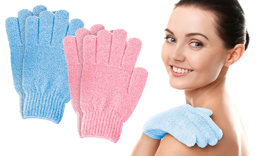 Image 2: Paire de gants exfoliants