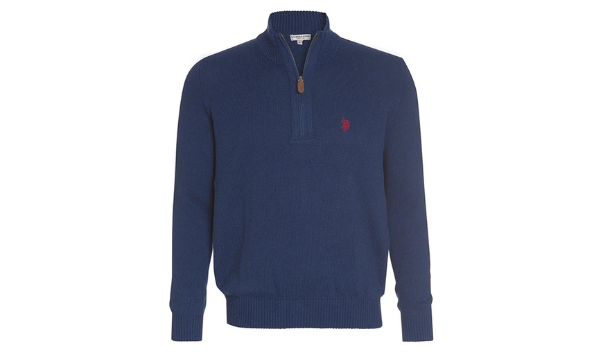 Image 7: Pull à col zippé de US Polo