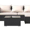 Image 2: Four-Piece Rattan-Effect Garden Sofa Set with Optional Cover
