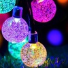 Image 8: 50 LED Multi-Coloured Solar Garden String Light-Multi-color/Warm/White