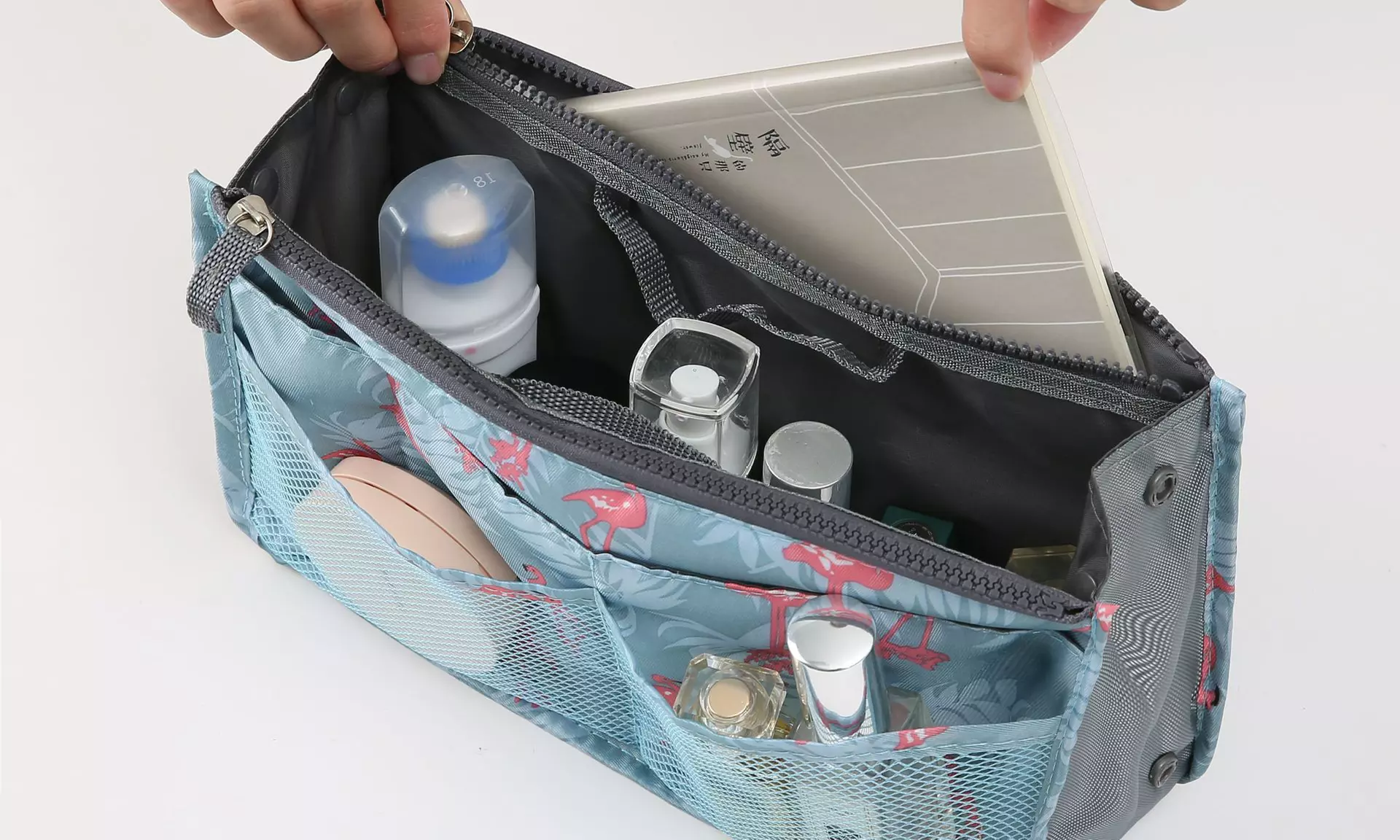 Handtas-organizer met flamingo print