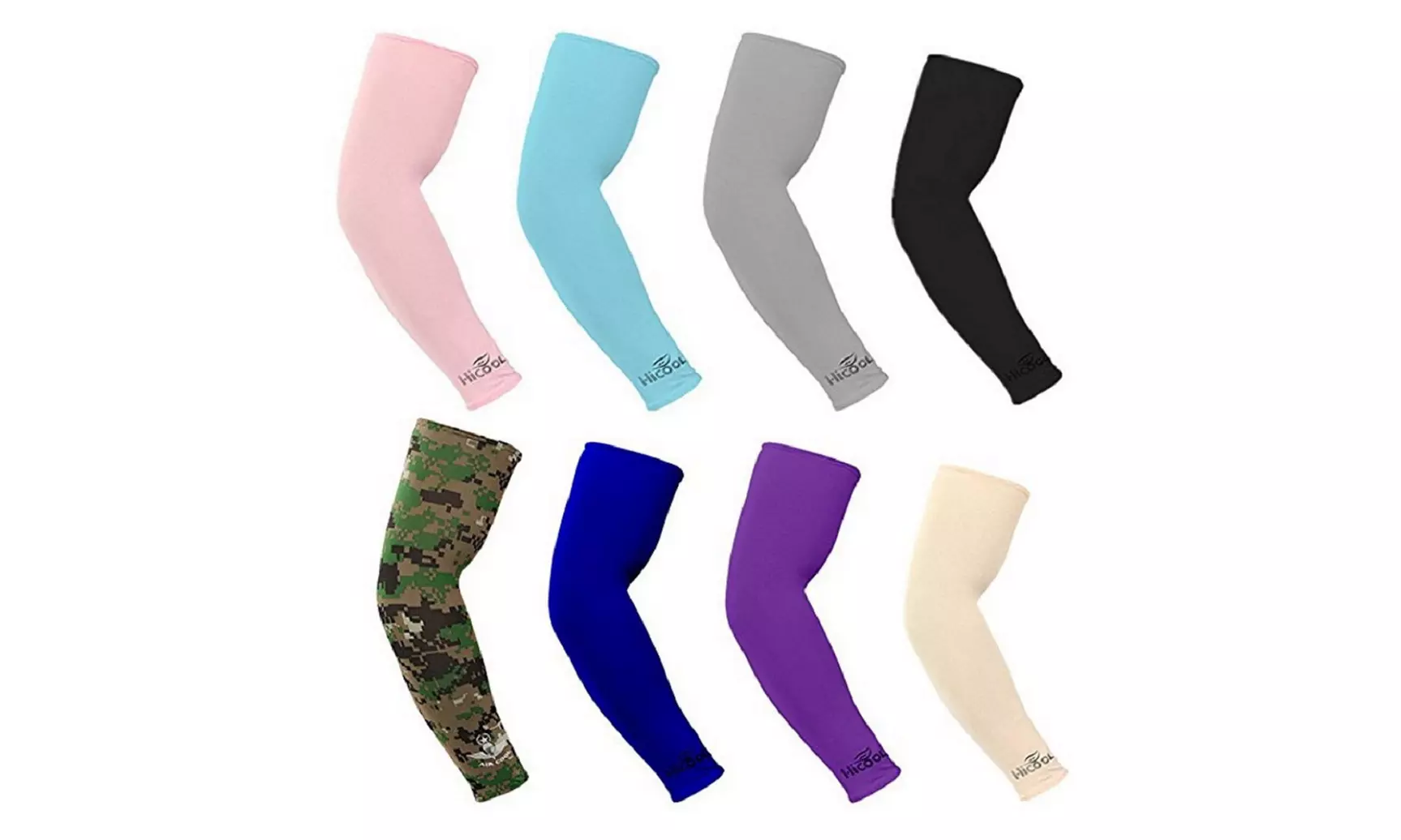 8 Pairs Cooling Arm Sleeves Cover UV Sun Protection Basketball Sports