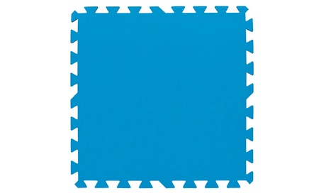 Lot de 9 dalles de sol bleues 50 x 50 cm