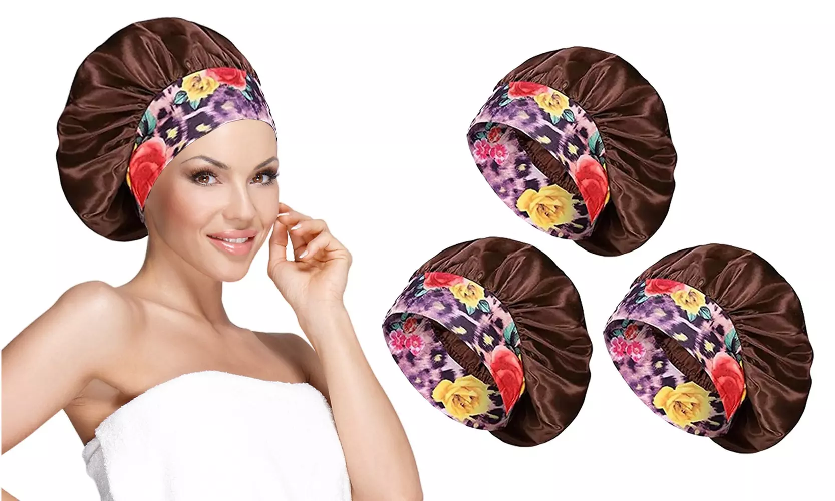 Women's Silky Satin Head Scarf Hair Wrap Cap Hat Headband Sleeping Bonnet