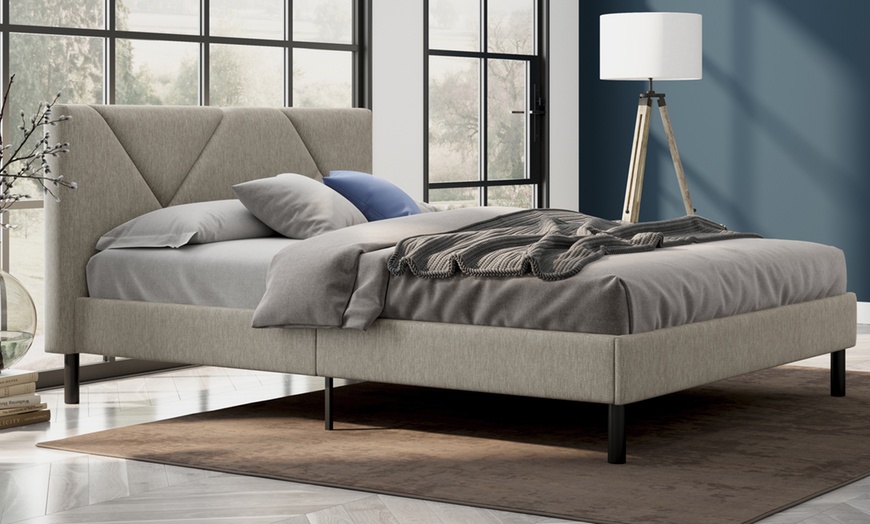 Image 33: Lit en tissu "Ric"