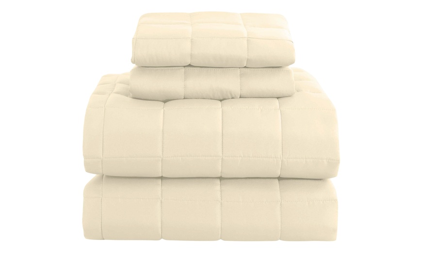Image 7: Royal Comfort Coverlet Set - Queen - Beige-10003818