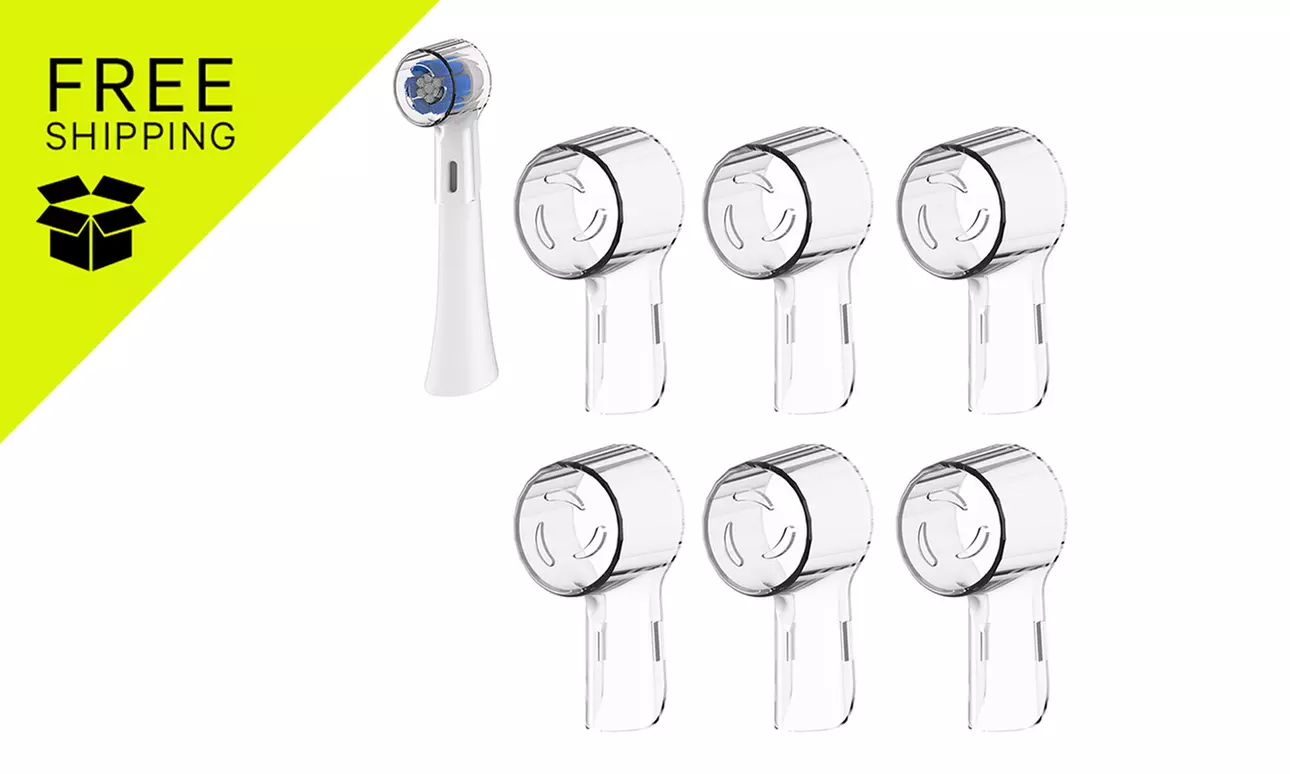 Compact 6Pcs Toothbrush Head Covers: 6Pcs (60% Off); Free Shipping - Primary Image