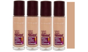 4x Maybelline Age Rewind Foundations