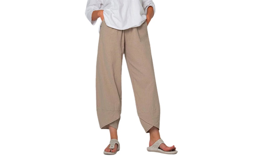 Image 5: Women's Elastic Waist Loose Pants