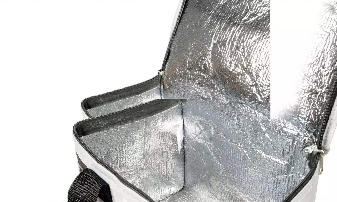 Minecraft Faces Insulated Lunch Bag with Zip and Carry Handles