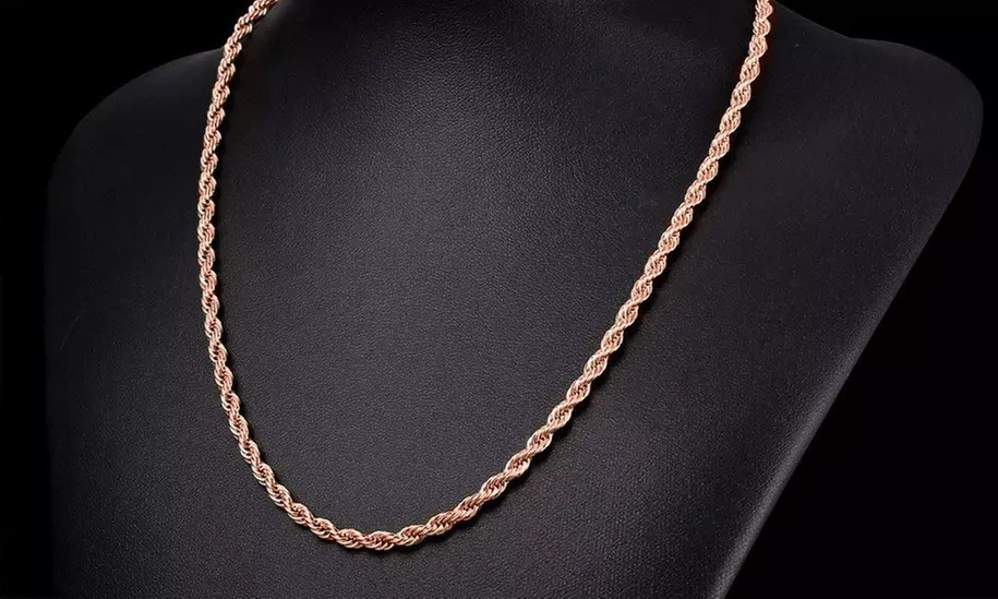 Men's Stainless Steel 24 Inch 5mm Rope Chains