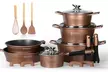 Batterie de cuisine 17 pièces en aluminium de Royalty Line, coloris au choix - Image 6