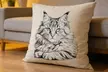 One Personalized Pet Portrait Pillow with a Lovely Pet Illustration from Justyling (78% Off) - Image 6