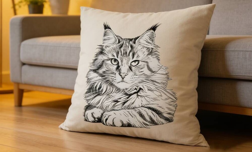 Image 6: 76% Off Personalized Pet Portrait Pillow from Justyling