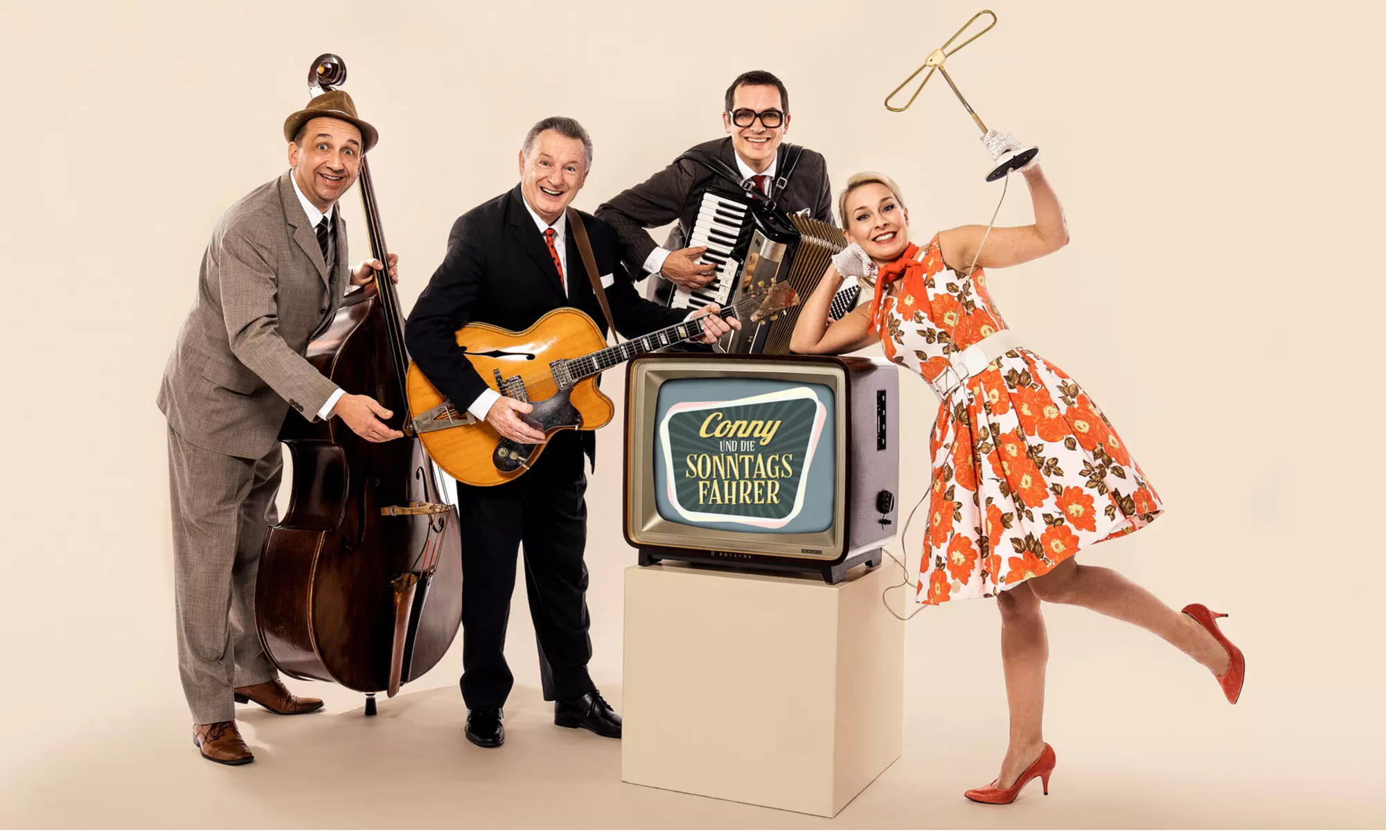 1 Ticket für Conny und die Sonntagsfahrer am 21.11.2025 in der Osterfeldhalle (32% sparen) - Second Medium