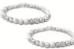 1, 2 ou 4 bracelets en howlite blanche avec 32 pierres - Image 2