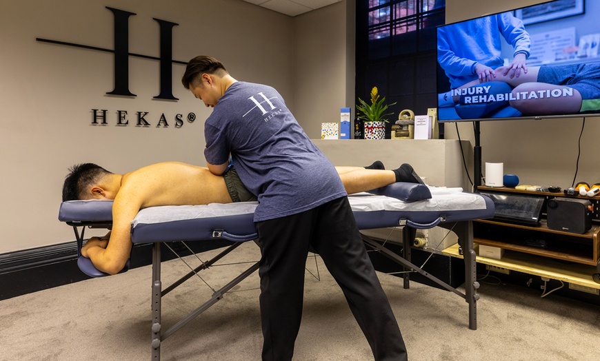 Image 2: Up to 64% Off on Massage - Full Body at Hekas  Sports Therapy Massage  Rehabilitation  Relaxation and Wellbeing Clinic